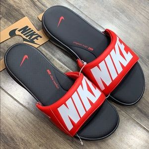 nike ultra comfort slide red